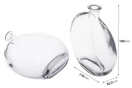 Staklena boca 500mL ovalnog oblika-2
