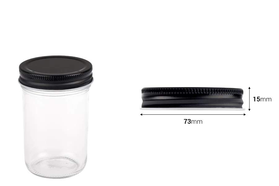 Crni metalni zatvarač za tegle 22-1885 i 22-1886-dimenzije_slike