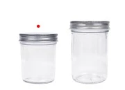 Staklena tegla 200mL sa srebrnim aluminijumskim zatvaračem - 6 kom-grupa_slika