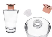Staklena bočica 200 ml sa prstenom i čepom za osveživač prostora