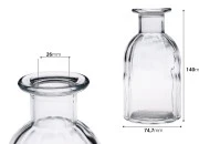 Staklena ukrasna bočica 300 ml pogodna za osveživač prostora Staklena ukrasna bočica 300 ml pogodna za osveživač prostora