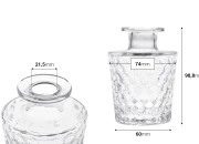Reljefna staklena bočica 150 mL Reljefna staklena bočica 150 mL