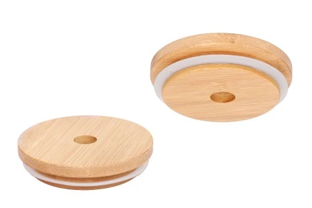 Drveni poklopac sa otvorom i gumom za tegle sa unutrašnjim prečnikom grla 70,5 mm-1