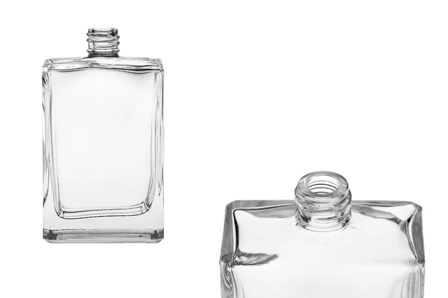 Staklena pravougaona bočica za parfem 100 mL (18/415)