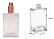 Staklena pravougaona bočica za parfem 100 mL (18/415)
