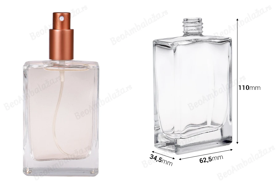 Staklena pravougaona bočica za parfem 100 mL (18/415)-dimenzije_slike
