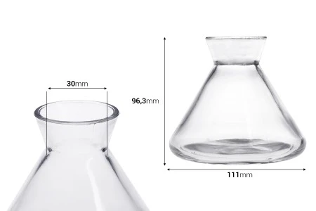 Staklena ukrasna bočica 200 ml za osveživač prostora-2