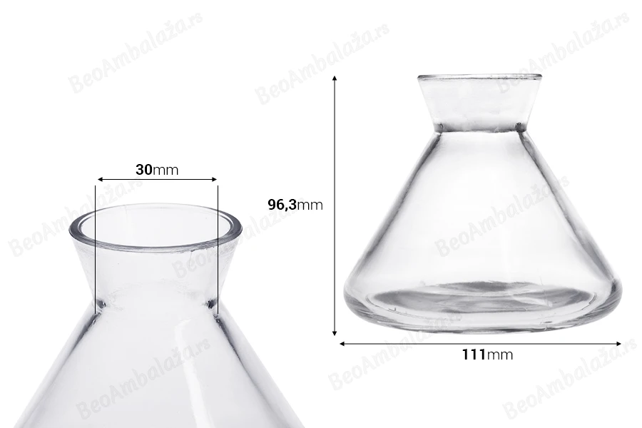 Staklena ukrasna bočica 200 ml za osveživač prostora-dimenzije_slike
