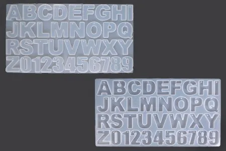 Silikonski kalup Engleska abeceda i brojevi 346x186x8,5mm-1