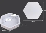 Silikonski kalup šestougaonog oblika za epoksi smolu-dimenzije_slike