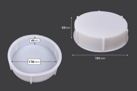 Silikonski kalup okruglog oblika za epoksi smolu-2