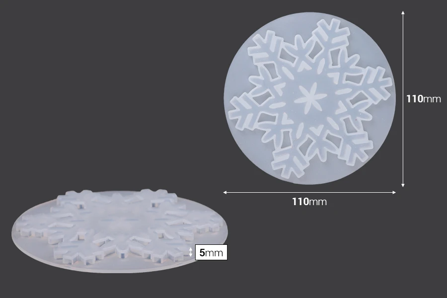 Silikonski kalup u obliku pahuljice-dimenzije_slike