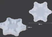 Silikonski kalup u obliku male pahuljice-dimenzije_slike