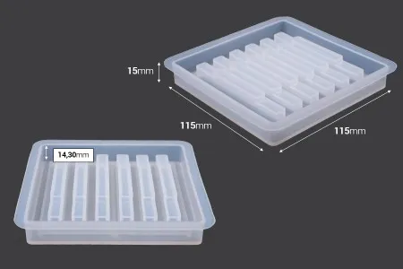 Set silikonskih kalupa za podmetače (set od 5 komada - podmetači i osnova)-2