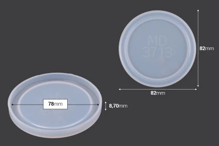 Silikonski kalup okruglog oblika, manjeg prečnika, za podmetače (prečnik 82mm)-2