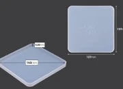 Silikonski kalup Veliki kvadratni podmetač-dimenzije_slike