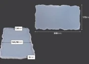 Silikonski kalup Pravougaona ploča 300x170mm Silikonski kalup Pravougaona ploča 300x170mm