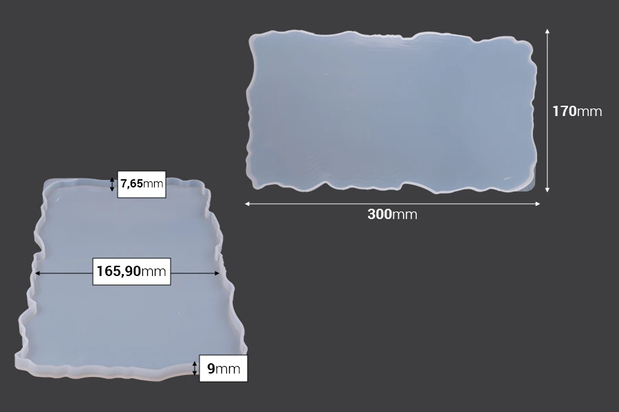 Silikonski kalup Pravougaona ploča 300x170mm Silikonski kalup Pravougaona ploča 300x170mm