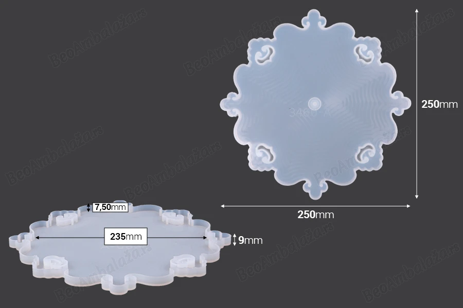 Silikonski kalup Talasasta etažera - set 3 kom-dimenzije_slike