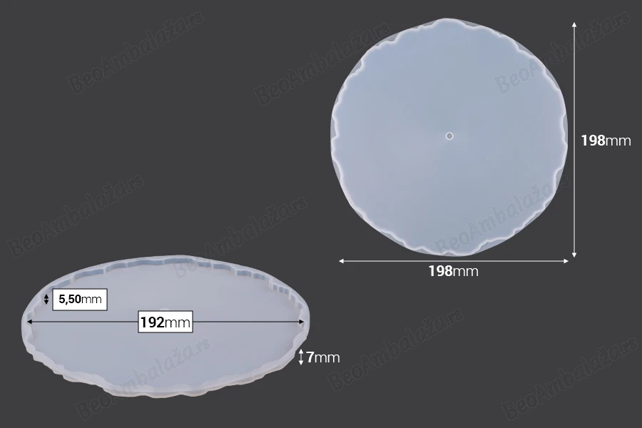 Silikonski kalup Okrugla etažera - set 3 kom-dimenzije_slike