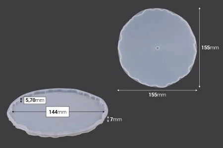 Silikonski kalup Okrugla etažera - set 3 kom-4