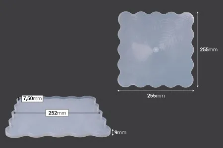 Silikonski kalup Četvrtasta etažera - set 3 kom-4