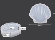 Silikonski kalup u obliku školjke-dimenzije_slike