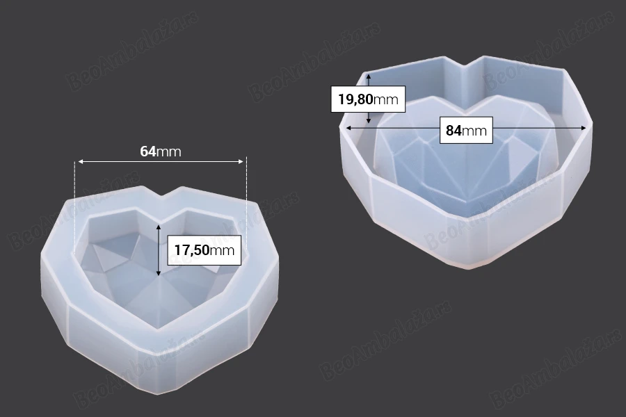 Silikonski kalup u obliku geometrijskog srca 88x87 mm-dimenzije_slike