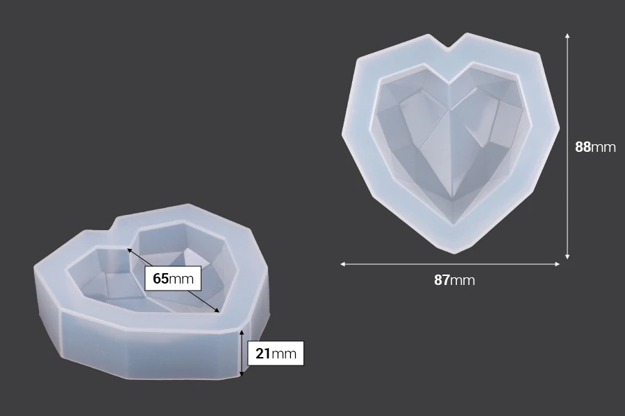 Silikonski kalup u obliku geometrijskog srca 88x87 mm-grupa_slika