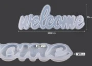 Silikonski kalup Welcome znak Silikonski kalup Welcome znak