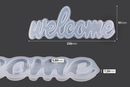 Silikonski kalup Welcome znak-2
