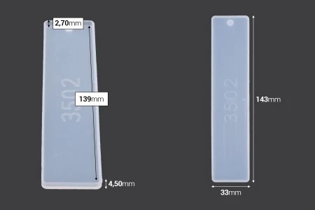 Silikonski kalup za Obeleživač stranice knjige 143x33 mm-2