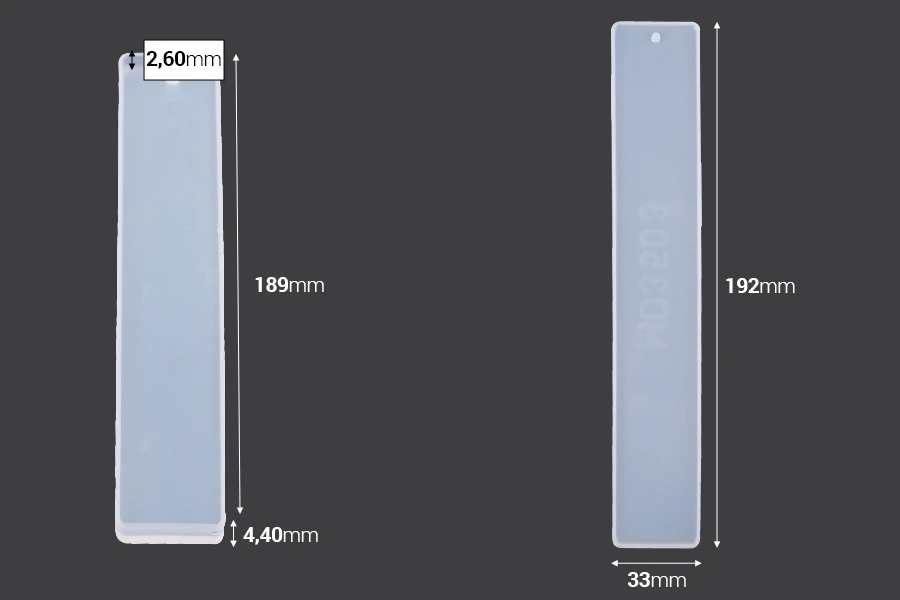 Silikonski kalup za Obeleživač stranice knjige 192x33 mm Silikonski kalup za Obeleživač stranice knjige 192x33 mm