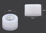 Silikonski kalup u obliku Mali cilindar (kutijica)-dimenzije_slike