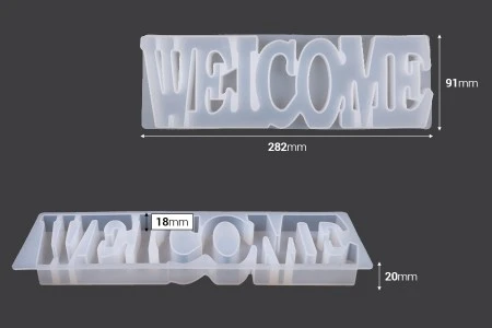 Silikonski kalup za Welcome znak-2