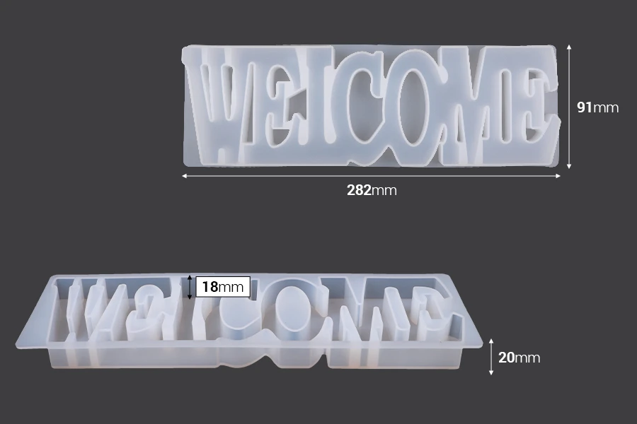 Silikonski kalup za Welcome znak-dimenzije_slike