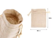 Pamučne torbice 80x100mm bež boje - 50 kom Pamučne torbice 80x100mm bež boje - 50 kom