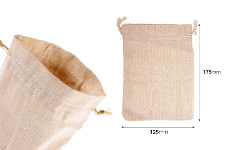 Pamučne torbice 125x175mm bež boje - 50 kom-2