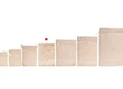 Pamučne torbice 150x200mm bež boje - 50 kom