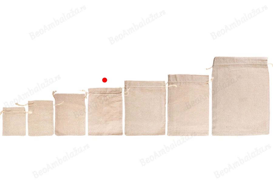Pamučne torbice 150x200mm bež boje - 50 kom-grupa_slika