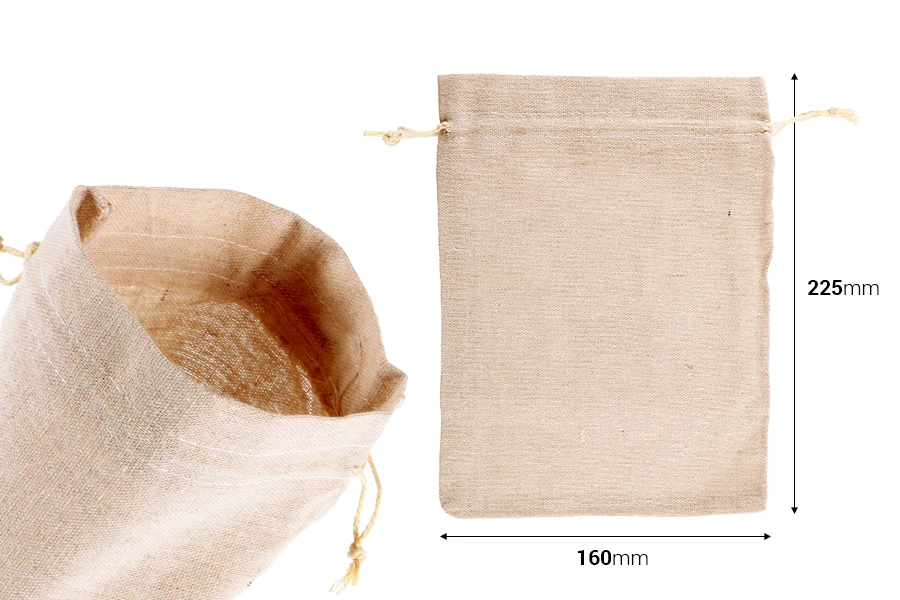 Pamučne torbice 160x225mm bež boje - 50 kom Pamučne torbice 160x225mm bež boje - 50 kom