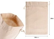 Pamučne torbice 195x295mm bež boje - 50 kom Pamučne torbice 195x295mm bež boje - 50 kom