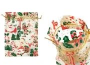 Božićna zlatna vrećica od tila 130x180 mm - 50 kom-slika_proizvoda