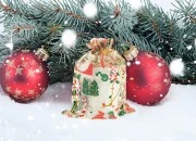 Božićna zlatna vrećica od tila 130x180 mm - 50 kom-grupa_slika