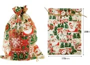 Božićna zlatna vrećica od tila 170x230 mm - 50 kom-dimenzije_slike