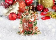 Božićna zlatna vrećica od tila 170x230 mm - 50 kom-grupa_slika