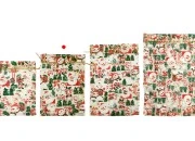 Božićna zlatna vrećica od tila 170x230 mm - 50 kom-grupa_slika