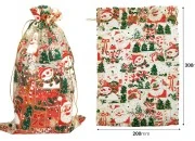 Božićna zlatna vrećica od tila 200x300 mm - 25 kom