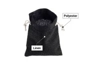 Lanene vrećice 90x115mm u više boja sa trakom - 50 kom Lanene vrećice 90x115mm u više boja sa trakom - 50 kom