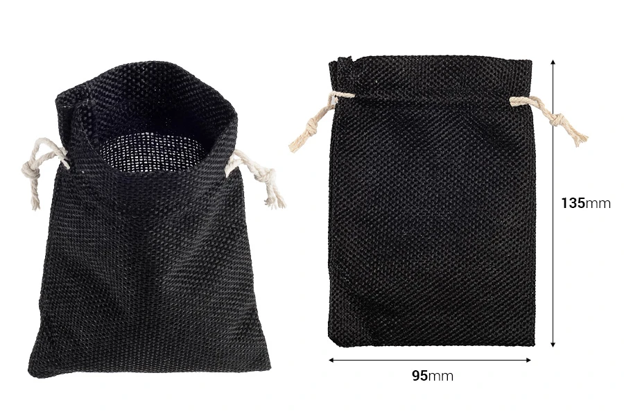 Lanene vrećice 95x135mm u više boja sa trakom - 50 kom Lanene vrećice 95x135mm u više boja sa trakom - 50 kom